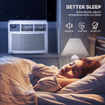thumbnail image 6 of mollie 12,000 BTU 115V Window Air Conditioner, Cools Rooms up to 450 Sq.Ft., Window AC Unit with Remote Control, 24H-Timer and 3 Fan Speeds, White, 6 of 14
