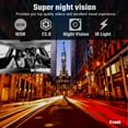 thumbnail image 5 of GJX 2026 New 3 Channel Dual Dashcam Front and Rear 4K/2K+1080P Full Hd with Wifi Wdr Night Vision Parking Mode for Car Security,Accident Recording,Road Trips,Parking Monitoring,Daily Commutes., 5 of 7
