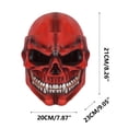 thumbnail image 3 of Xihbxyly Máscara de Calavera de Halloween, Diseño Fantasma Realista, Alta Elasticidad y Comodidad, Protección para Deportes Al Aire Libre, Accesorio de Cosplay y Fiesta, para Hombre y Mujer, Fácil de, 3 of 5