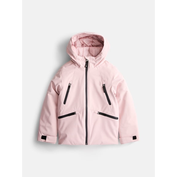 Ozark Trail Girls' Performance Snow and Ski Jacket With Hood, Sizes 4-18