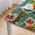 thumbnail image 5 of Acheng Parrots, Flowers Square Tablecloth for Outdoor Picnic Camping and Indoor Kitchen Dining Party 100% Polyester Fiber 46*46, 5 of 8