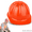 Orange, variant on DOCRELD Aluminum Hard Hat Full Brim,Commercial Construction Safety Helmet 5.1" Deep 4-Point Fastening Adjustment Device,Durable Protection Safety Helmet,Construction Site Helmet