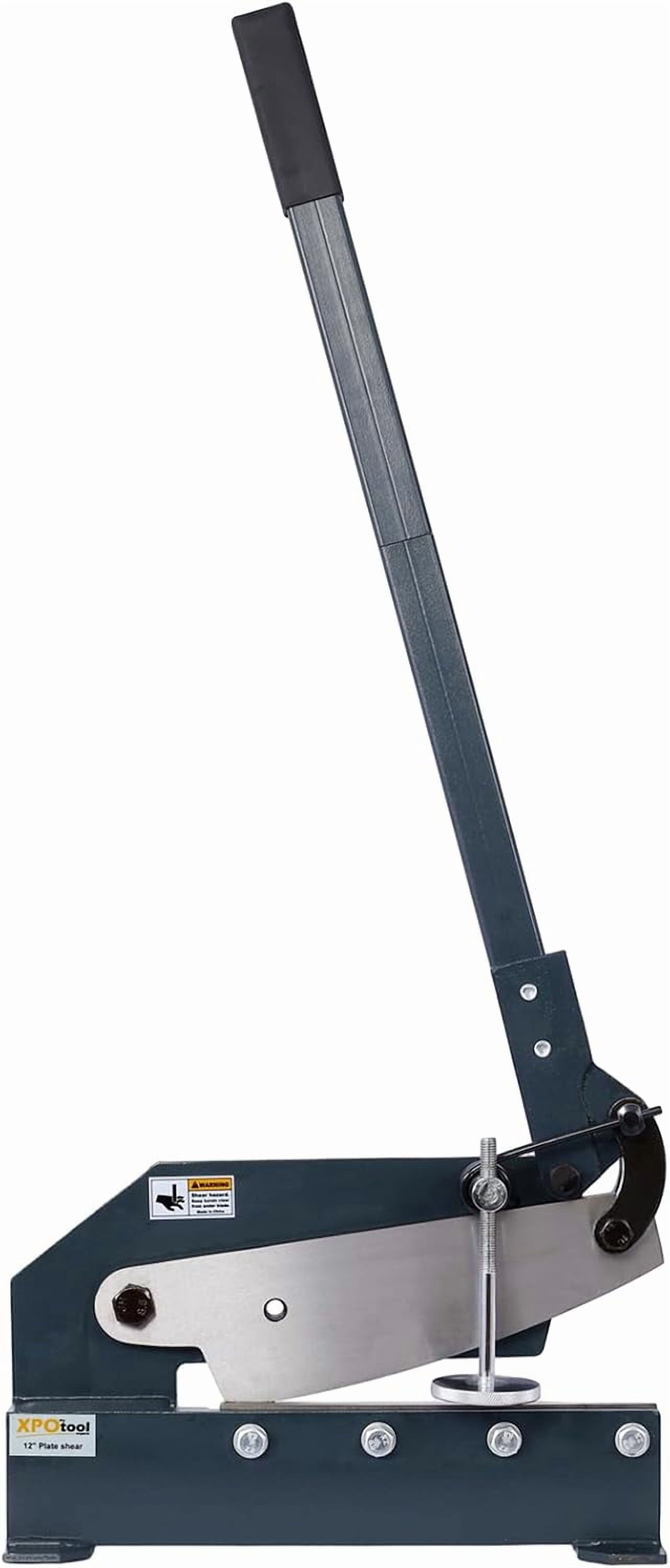 Acekid 12-Inch Sheet Metal Shears, Manual Metal Cutter Scissors, High Precision Mounting Type, for Crafts Thick Steel, Gray