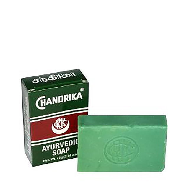 Jabón Chandrika Ayurvedic Herbal con aceite de coco y jengibre silvestre