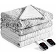 thumbnail image 6 of Electric Blanket Heated Blanket Full Size  Warm Heating Blanket Gift Reversible Faux Fur & Sherpa 10 Heating Levels & 1-12H Auto Off, Machine Washable, Over-Heat Protect, ETL Certified, 6 of 7