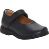 Girls' First Semester Leapa Mary Jane Navy Coated Leather 5.5 M