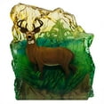 thumbnail image 1 of WL SS-WL-9029, 5.25 Inch Deer Rearing Against Turquoise Clear Background Figurine, 5.25, 1 of 1