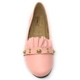 thumbnail image 4 of Victoria K Women's Ruffle With Gold studs Ballerina Flats, 4 of 5