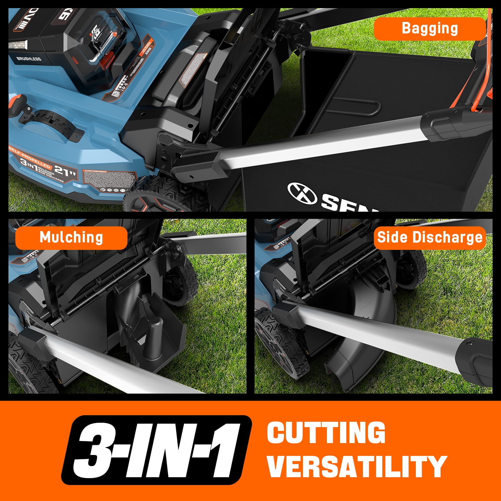 Senix X6 Lawn Mower - Thumbnail 5