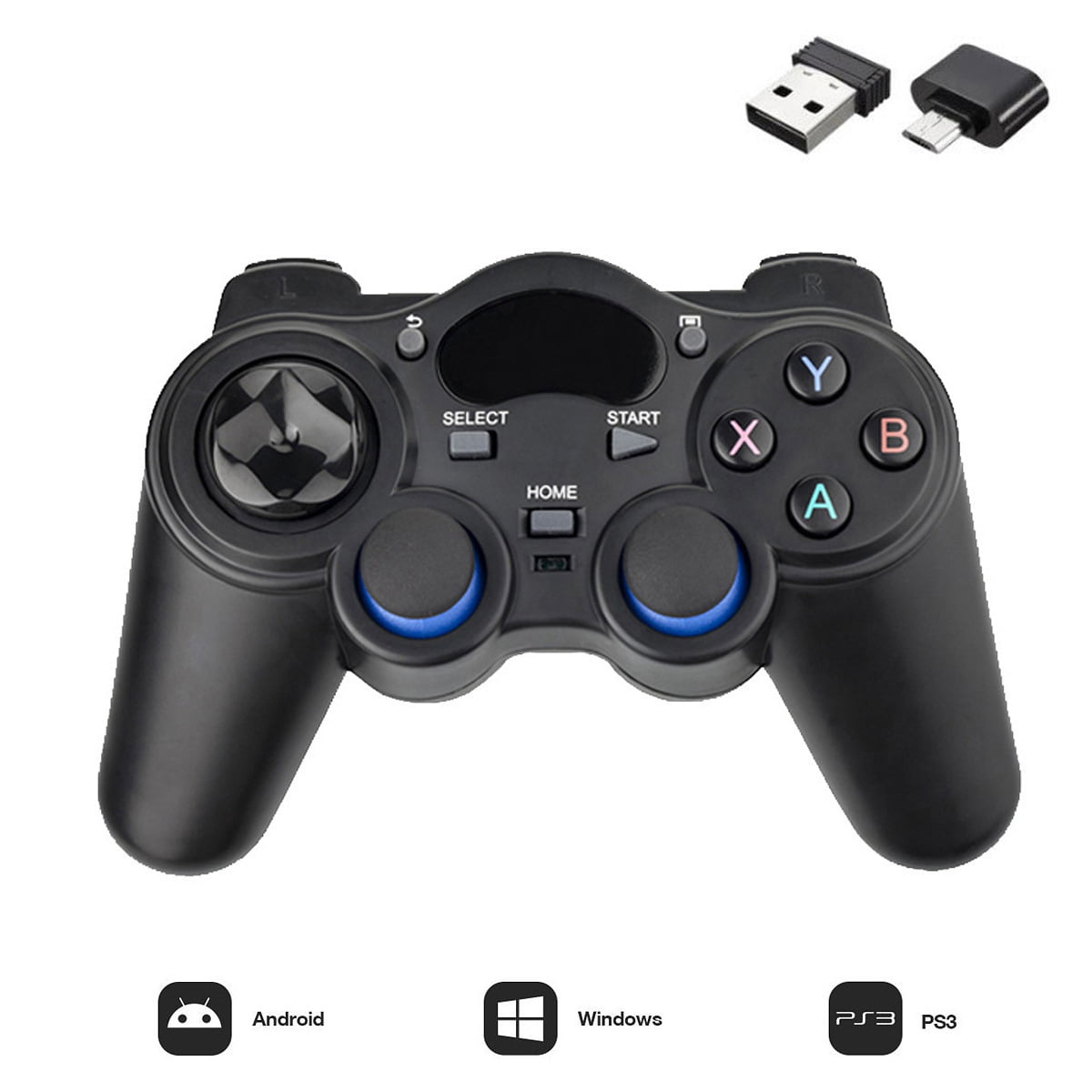 Actie Wie Mail 2.4 G Controller Gamepad Android Wireless Joystick Joypad With Otg  Converter For Ps3/Smart Phone For Tablet Pc Smart Tv Box - Walmart.com -  Walmart.com