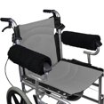 thumbnail image 4 of Funda para reposabrazos de silla de ruedas, 1 par de almohadillas de piel de oveja de espuma viscoelástica para A, 4 of 5