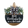 thumbnail image 1 of TIMIFIS Number Plate Hanger Welcome Sign Decor,Funny Words Hanger Welcome Sign Home Outdoor Decor,30 * 30cm Door Hanger Welcome Sign Home Decor Funny Words Door Hanger Home Decor, 1 of 6