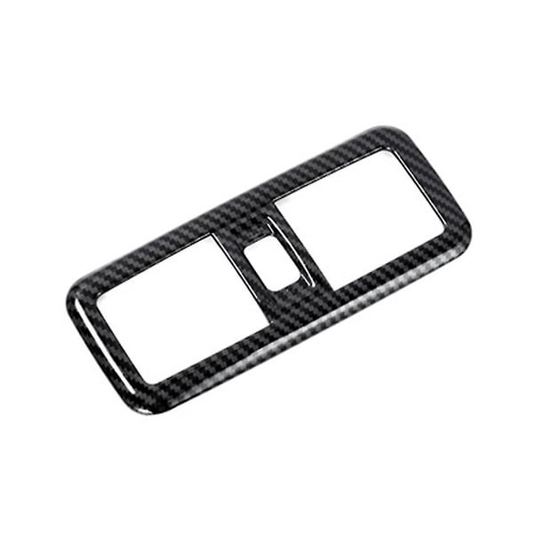 Etiqueta engomada de la cubierta de la lámpara de la luz de lectura delantera Interior de fibra de carbono del coche para 2007-2019