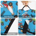 thumbnail image 6 of Monster Cartoon Truck Blue Pattern Teens Toddler Nap Mat with Pillow, Sleeping Mat Bag for Preschool Daycare 50"x20", 6 of 6