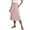 Pink, variant on Mgmyaa Midi Skirts for Women High Elastic Waist Knee Length Casual Flared Flowy Skirt