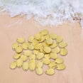 thumbnail image 3 of 50pcs Smooth Sequins Fishing Attractor Spinner Metal Spoon VIB Lure Blades gold, 3 of 9