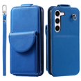 thumbnail image 1 of For Samsung Galaxy S23 Case Mobile Phone PU Leather+TPU Vertical Flip Cover, 1 of 5