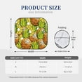 thumbnail image 6 of Uemuo Tropical Summer Fruit Printed 2 PCS Car Windshield Sun Shade, Auto Sun Heat and UV Rays Blocker, Foldable Automotive Front Window Sunshade Protector, 6 of 7