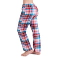 thumbnail image 4 of Active Club Cotton-Blend Flannel Pajama Pants for Women, Flannel Plaid PJ Pants for Women for Sleep and Lounge, Womens PJ Bottoms (Red Light Pink, 2X), 4 of 5