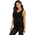 thumbnail image 4 of High-quality SweatyRocks Women's Sleeveless Scoop Neck Shirt Contract Mesh Racerback Tank Top, 4 of 5