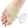 thumbnail image 3 of Corrector y ortopédico Valgus Relief Férula Almohadillas de gel Mangas Brace - Ensanchador de dedos para hombres y mujeres Espaciador de dedos, 3 of 5