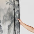 thumbnail image 3 of RUIYC Japanese Bamboo Forest Asian Oriental Chinese Ink Landscape Shower Curtain for Bathroom Decoration White, 3 of 7