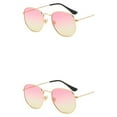 thumbnail image 2 of relayinert Fashionable Polarized Lens Small Square For Trendy Style Materials gold pink yellow C15 2Set, 2 of 6