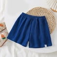 thumbnail image 5 of Splozh Cotton Shorts Toddler Shorts Summer Solid Color Soccer Basketball Sports Casual Shorts Blue,7-8 Years, 5 of 6