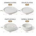 thumbnail image 3 of Onader 8-Piece Dinnerware Set, Speckled Plates and Bowls for Restaurant, Handcrafted Ceramic Dishware, Microwave & Dishwasher Safe - Seashell White, 3 of 7