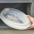 thumbnail image 3 of PENGXIANG Steamer Kitchen Microwave Oven Steamer Folding Bowl Container Baking Fish Steam Roaster Bread Food Cook Tool, 3 of 7