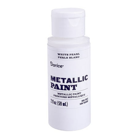 22w Acrylic (Enhance mixed-media projects with this white pearl metallic acrylic paint. It offers excellent contrast with darker hues, bringing shine to the)