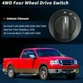 thumbnail image 2 of Interruptor 4x4 4WD Único para Ford F-150 2004-2008 para Lincoln Mark LT 2006-2008 Reemplazo del Botón de Control de Selección de Tracción en Cuatro Ruedas 4L3Z-14B166-BA/7L3Z-14B166-BA, 2 of 7