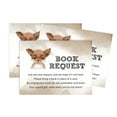 thumbnail image 2 of Inkdotpot 30Fox Jungle Animals Baby Shower Book Request Cards Bring A Book Instead Of A Card Baby Shower Invitations Inserts Games, 2 of 5