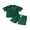 Green, variant on BemeyourBBs Toddler Baby Boy Summer Clothes Infant Baby Boy 2 Pieces Outfit Cotton Short Sleeve Solid Color Lapel Collared Shirt Tops and Shorts Set