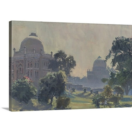 Lodi Shops Great BIG Canvas Tim Bolton Premium Thick-Wrap Canvas entitled Lodi Gardens, Delhi, 2009 (oil on canvas) ()