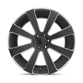 thumbnail image 3 of DUB 1PC Aluminum Rim S187 8-BALL 22X9.5in Matte Black Milled Finish, S187229577+20, 3 of 3