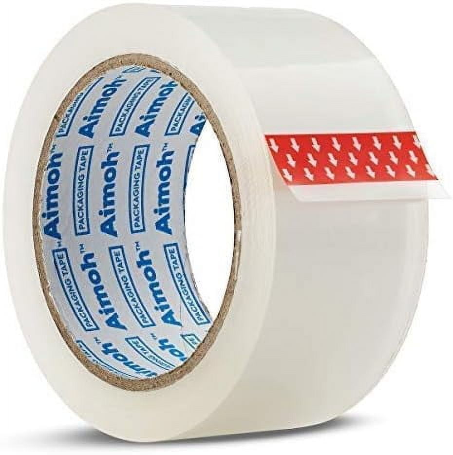 Aimoh Heavy Duty Clear Packing Tape for Shipping and Moving, 60 Yard with 3” Core, 36 Rolls