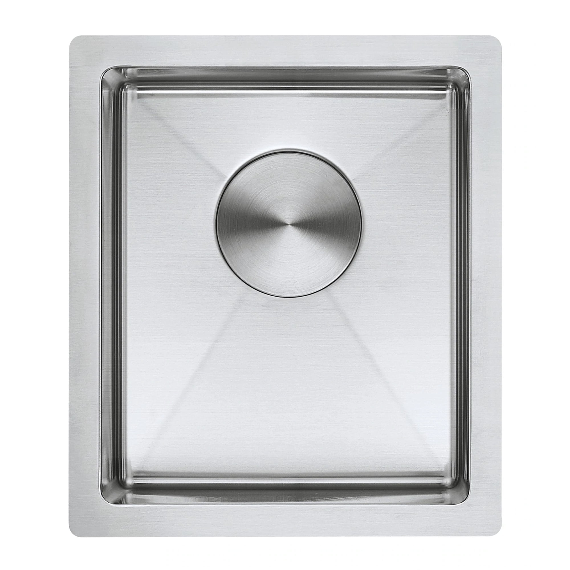 zuhne modena 13 x 15 inch wet bar, small prep, rv and utility kitchen sink undermount single bowl 16 gauge stainless steel w. scratch protector grate and drain strainer, fits 15" cabinet