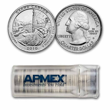 2010-D ATB Quarter Grand Canyon National Park 40-Coin Roll BU