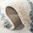 thumbnail image 5 of SAFAVIEH Daley Geometric Plush Shag Area Rug, Ivory/Seafoam, 2'3" x 4', 5 of 7