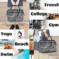 thumbnail image 7 of YCCZCPRL Zebra Printed Weekender Travel Duffel Bag Carry On Overnight Gym Hospital Bag Personal Item Travel Bag, 7 of 7