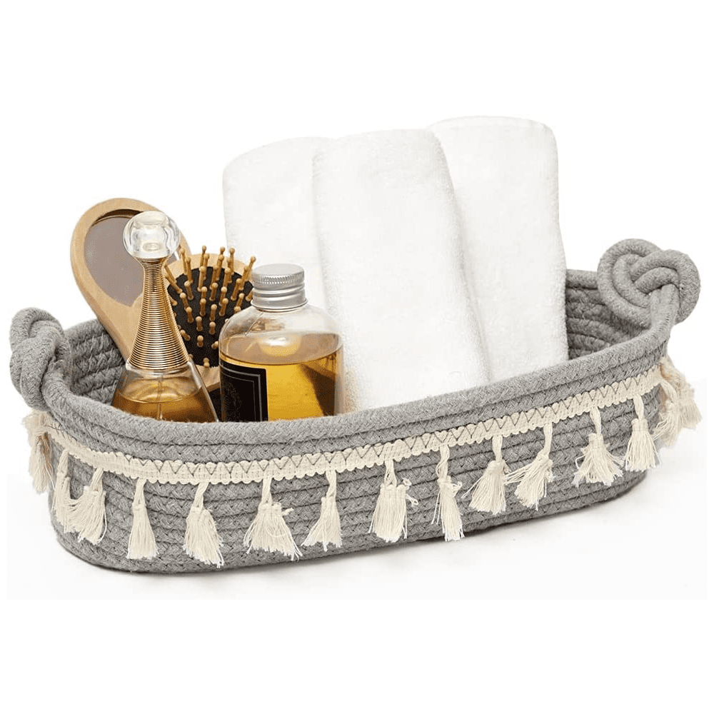 Toilet Paper Baskets Decorative Basket Cotton Rope Woven Basket