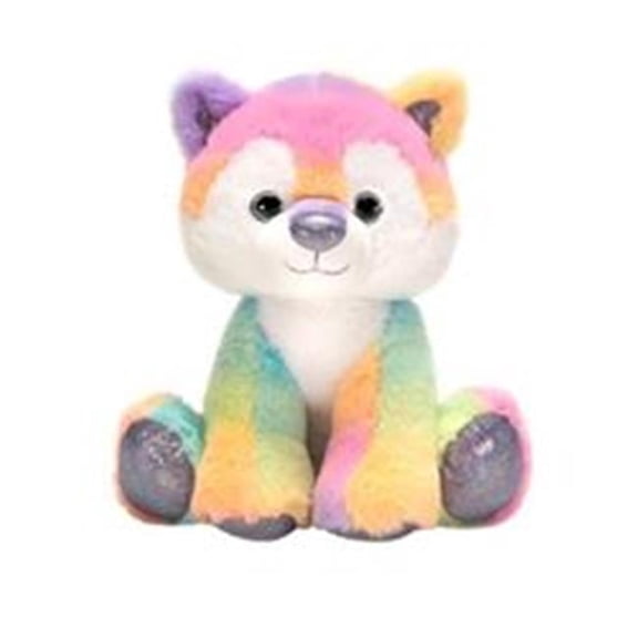 10.5 in. Sitting Wolf Sherbet Plush Toy - Case of 24