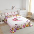 thumbnail image 3 of Erosebridal Monogrammed Comforter Sets Queen Size,Personalized Initial Bedding Queen Comforter Set,Letter Decoration,Reversible,Ultra Soft,3-Piece, 3 of 8