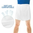 thumbnail image 3 of WRITWAA 1Set Mens Wrap Around Towel White Microfiber Prevent Exposure for Swimming Pool, 3 of 8