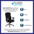 thumbnail image 4 of BizChair Big & Tall 400 lb. Rated High Back Black Fabric Executive Ergonomic Office Chair with Silver Adjustable Arms, 4 of 13