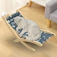 thumbnail image 1 of Hamaca para Gatos, Sofá, Silla para Gatos, Columpio Portátil de Madera Moderno, Nido para Gatos, Cama para Mascotas para Perros Pequeños, Animales Peq Lona L Salvador Hamaca para gatos, 1 of 10