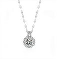 thumbnail image 2 of Teissuly Diamond Clavicle Necklace, Moissanite Sunflower Pendant Necklace, 2 of 9
