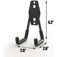 thumbnail image 2 of 2 Pieces Storage Hook, Double Garage Hooks Wall Mounted Bike Hook, Steel Garage Storage Utility Hooks with Non-Slip Coating, for Power Tools, Bikes, Ladders, 2 of 5