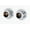Polished Chrome, variant on Alno A8346-MB Contemporary I Shower Rod Flange Set - Black